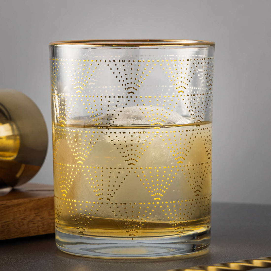 Gold Dot Glass Tumblers