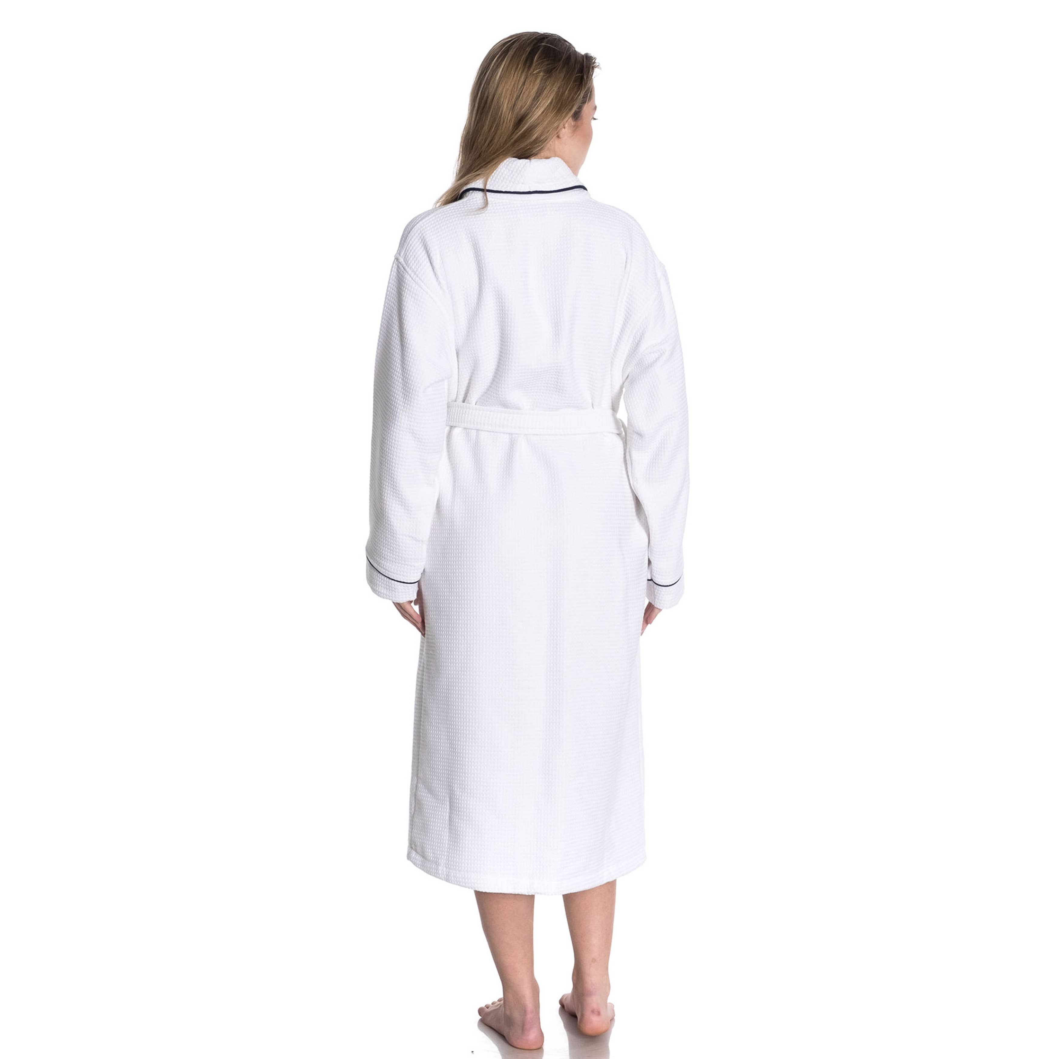 Waffle Terry Turkish Cotton Unisex Bathrobe