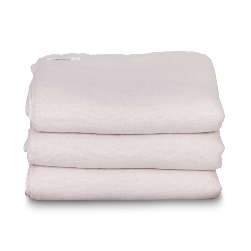Herringbone Design Cashmere Blanket