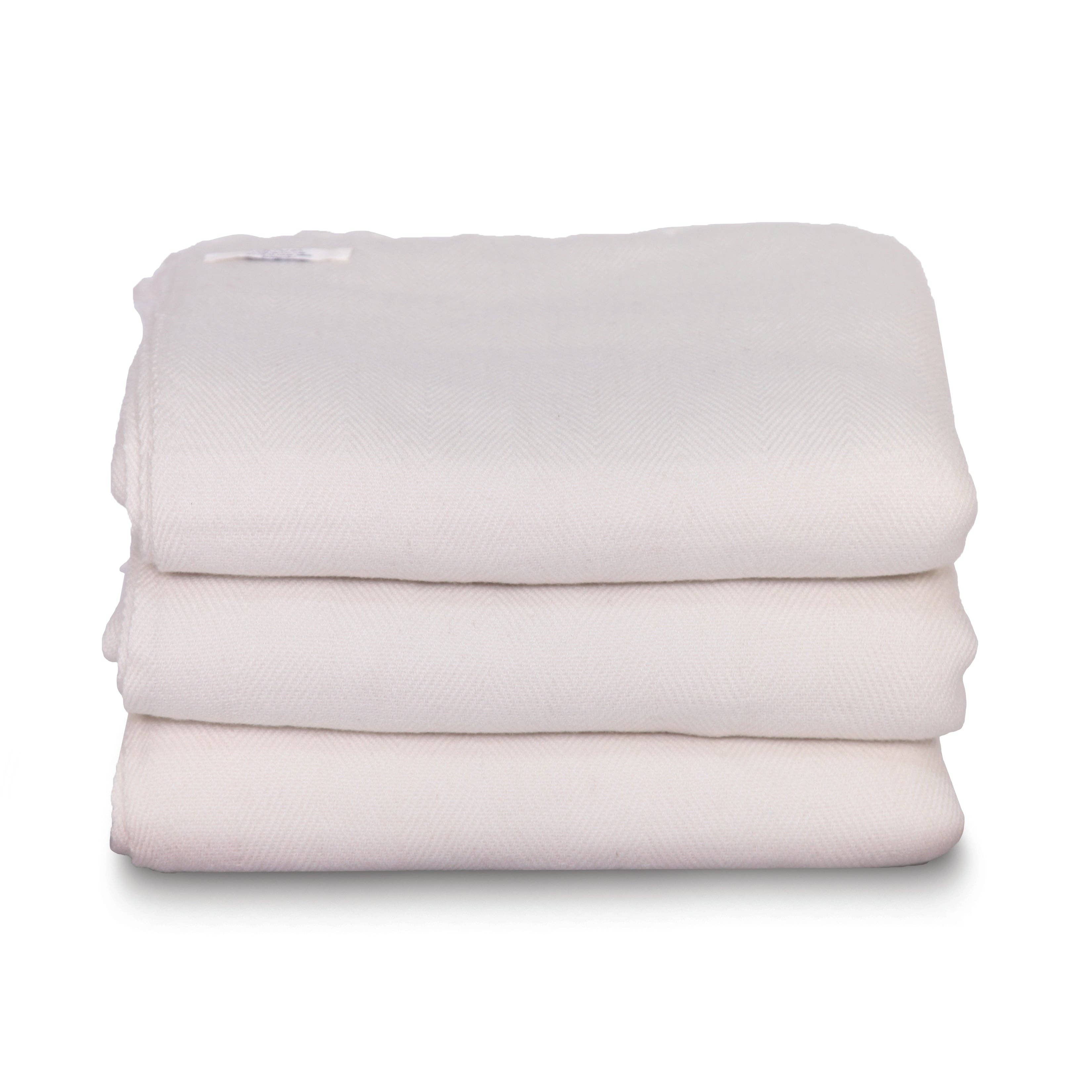 Herringbone Design Cashmere Blanket