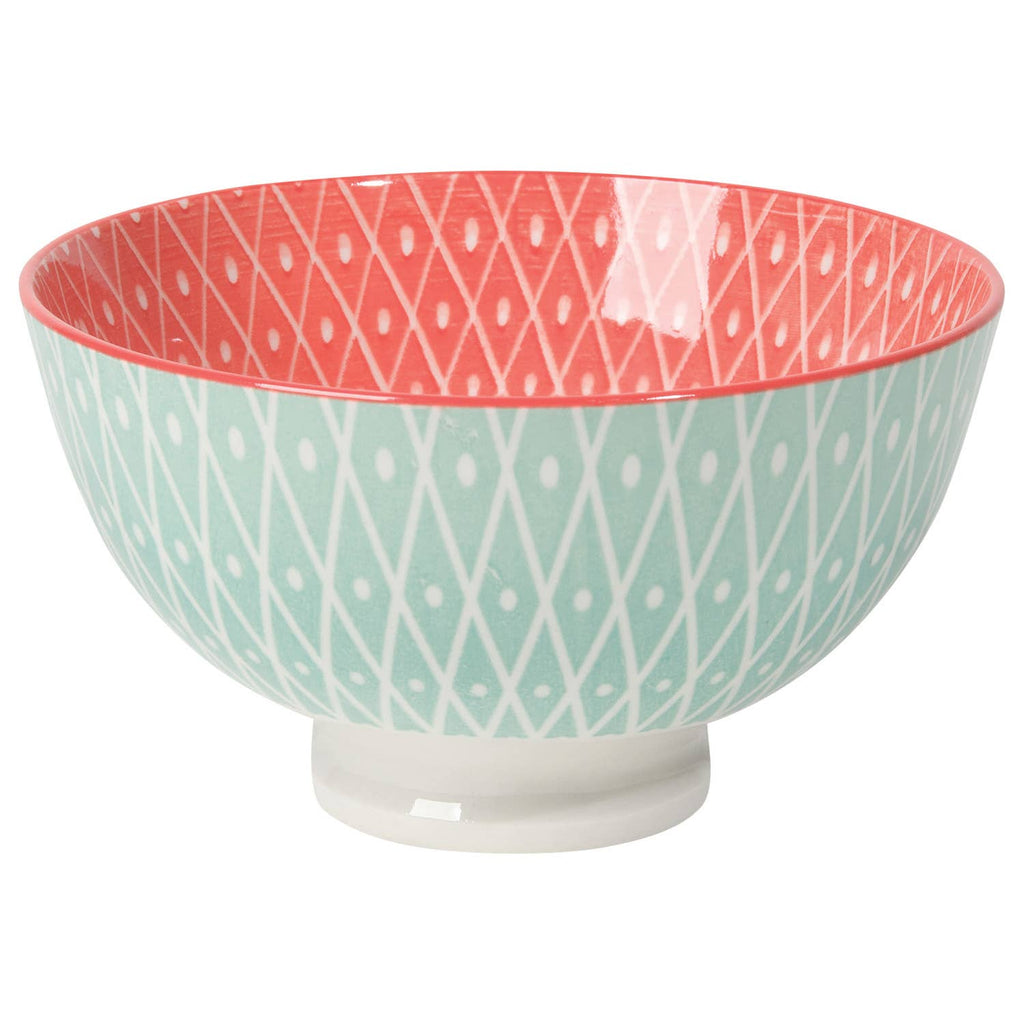 Geo Pink Bowl 4 inch