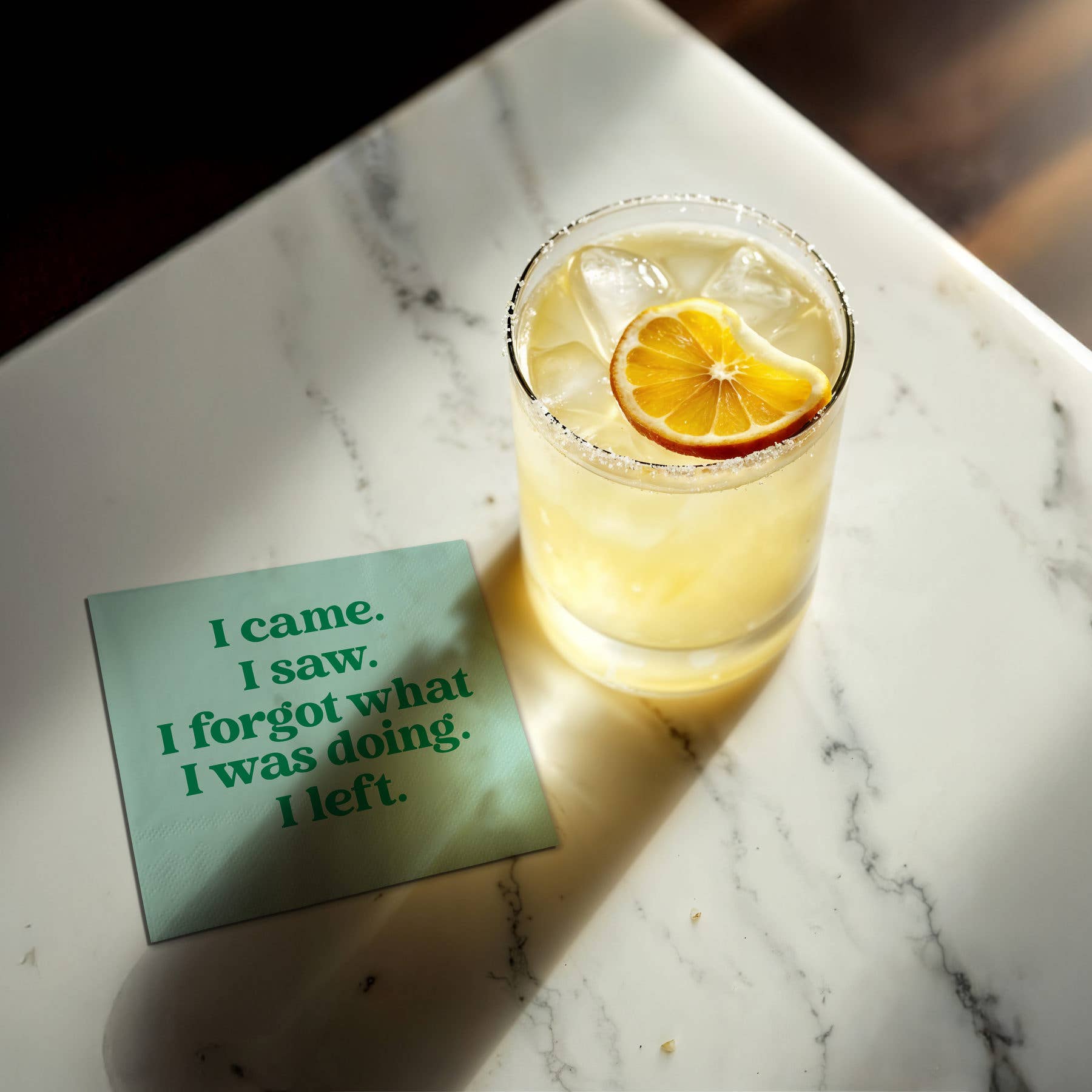 I Came.  I Saw. I Forgot...Funny Napkins