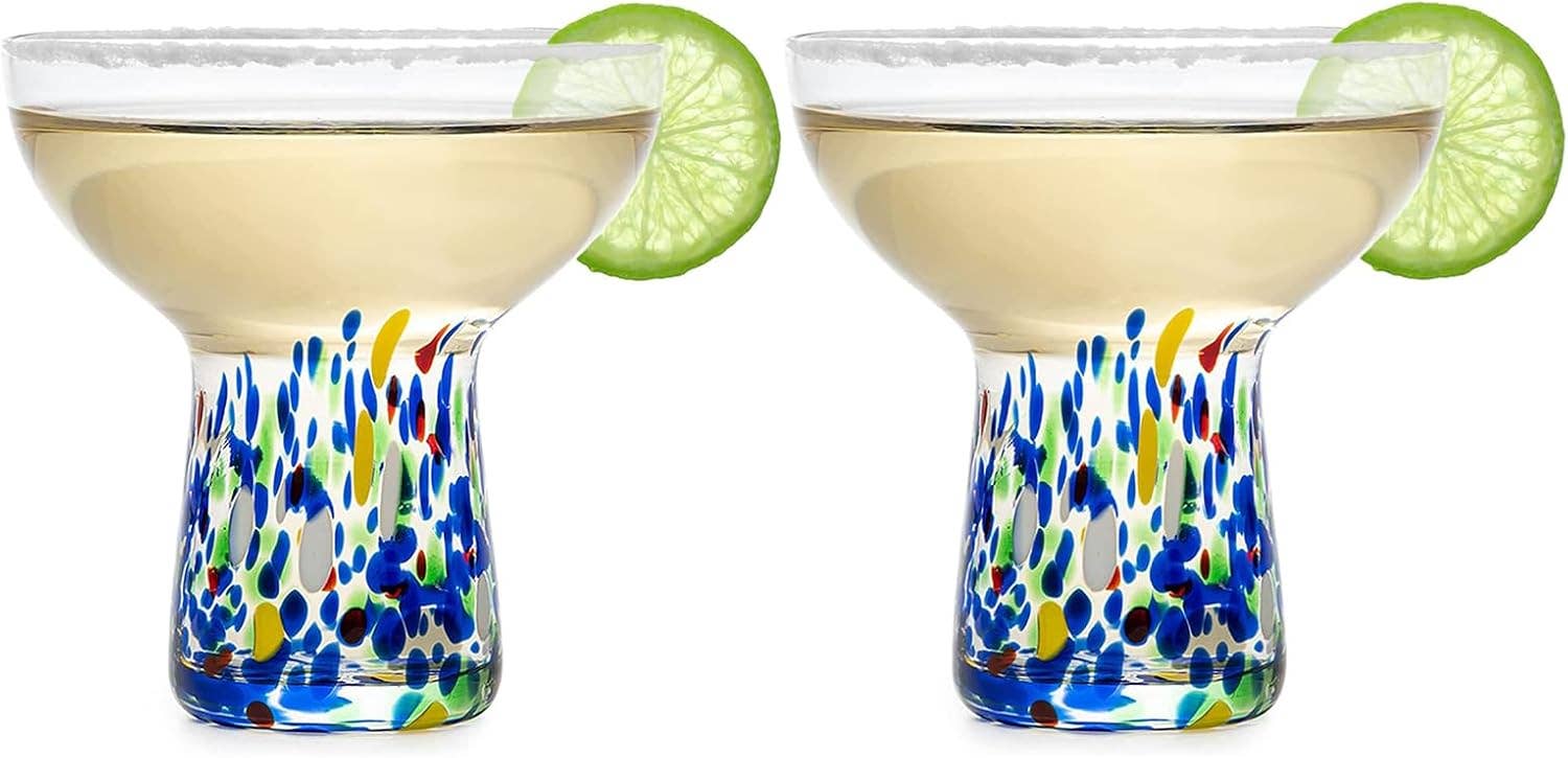Stemless Confetti Margarita Glass | 14 OZ