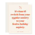 Holiday Anxiety Holiday Card