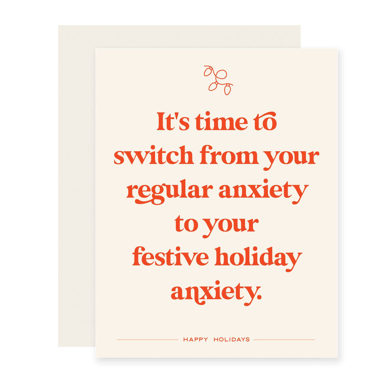 Holiday Anxiety Holiday Card