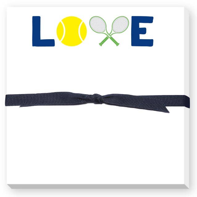 LOVE TENNIS DOODLE NOTEPAD