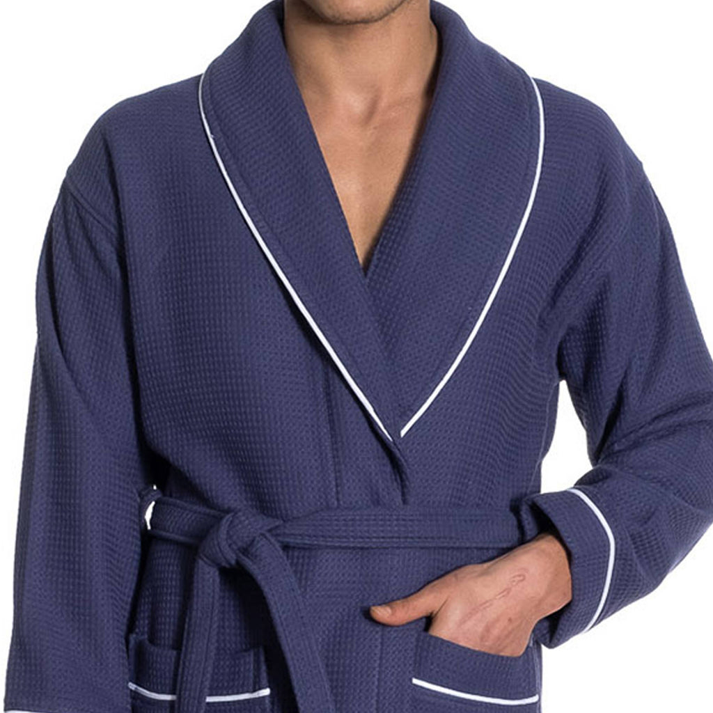 Waffle Terry Turkish Cotton Unisex Bathrobe