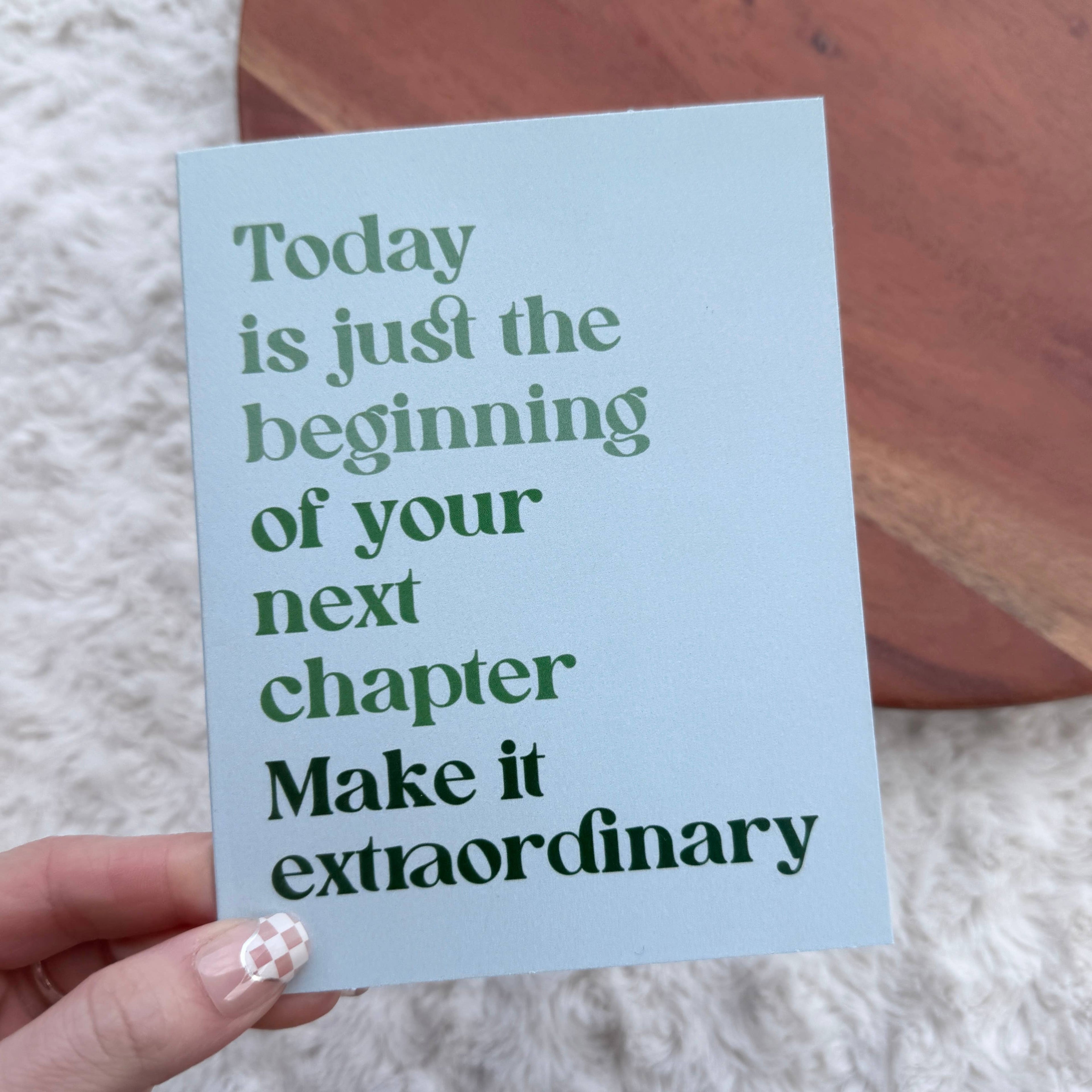 Today is just the beginning Graduation Card