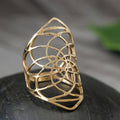 Baizaar - Brass Sri Yantra Ring