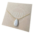 Baizaar - Faceted Teardrop Stone Necklace