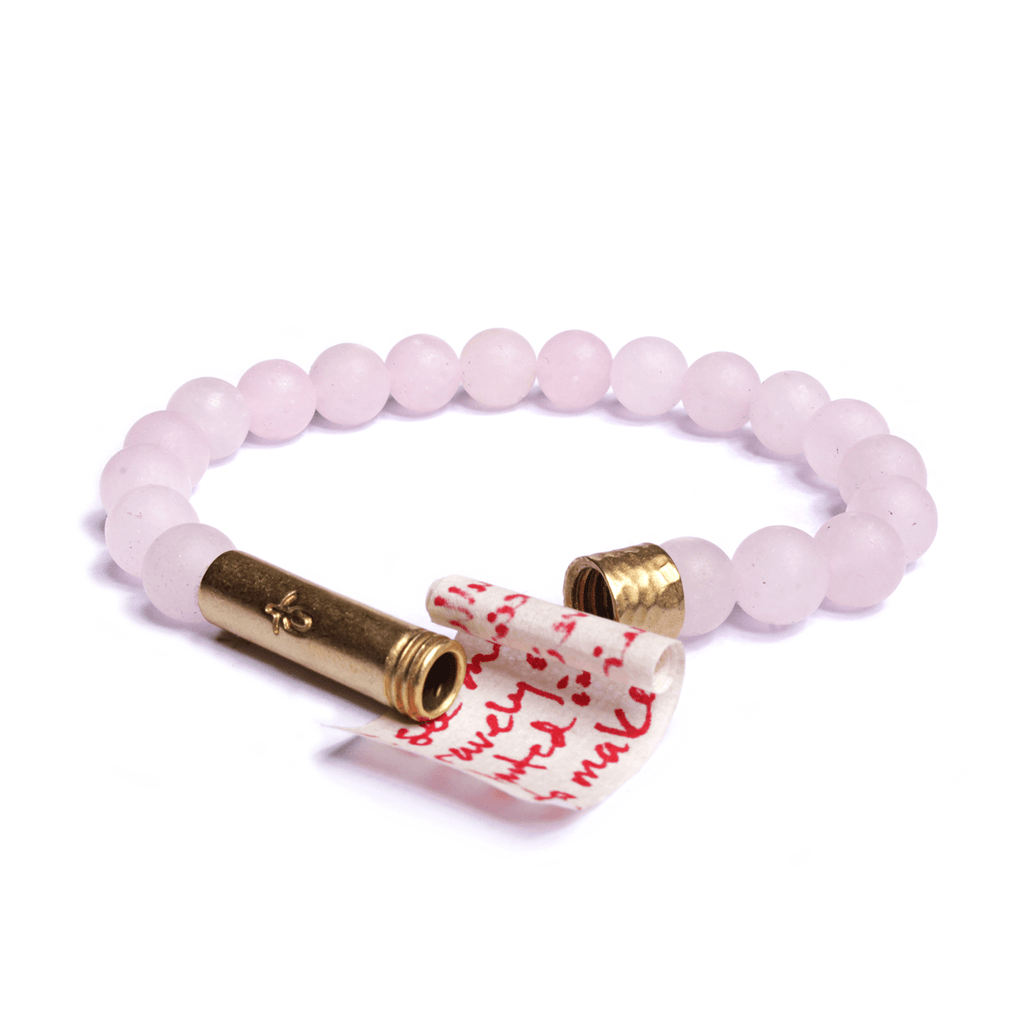 Rose Quartz Intention Bracelet- Wishbeads