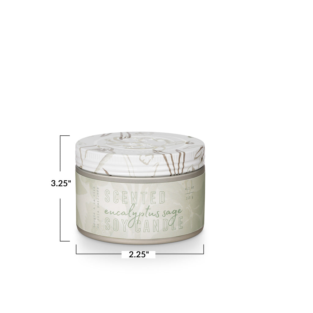 Eucalyptus & Sage Tried & True Small Tin