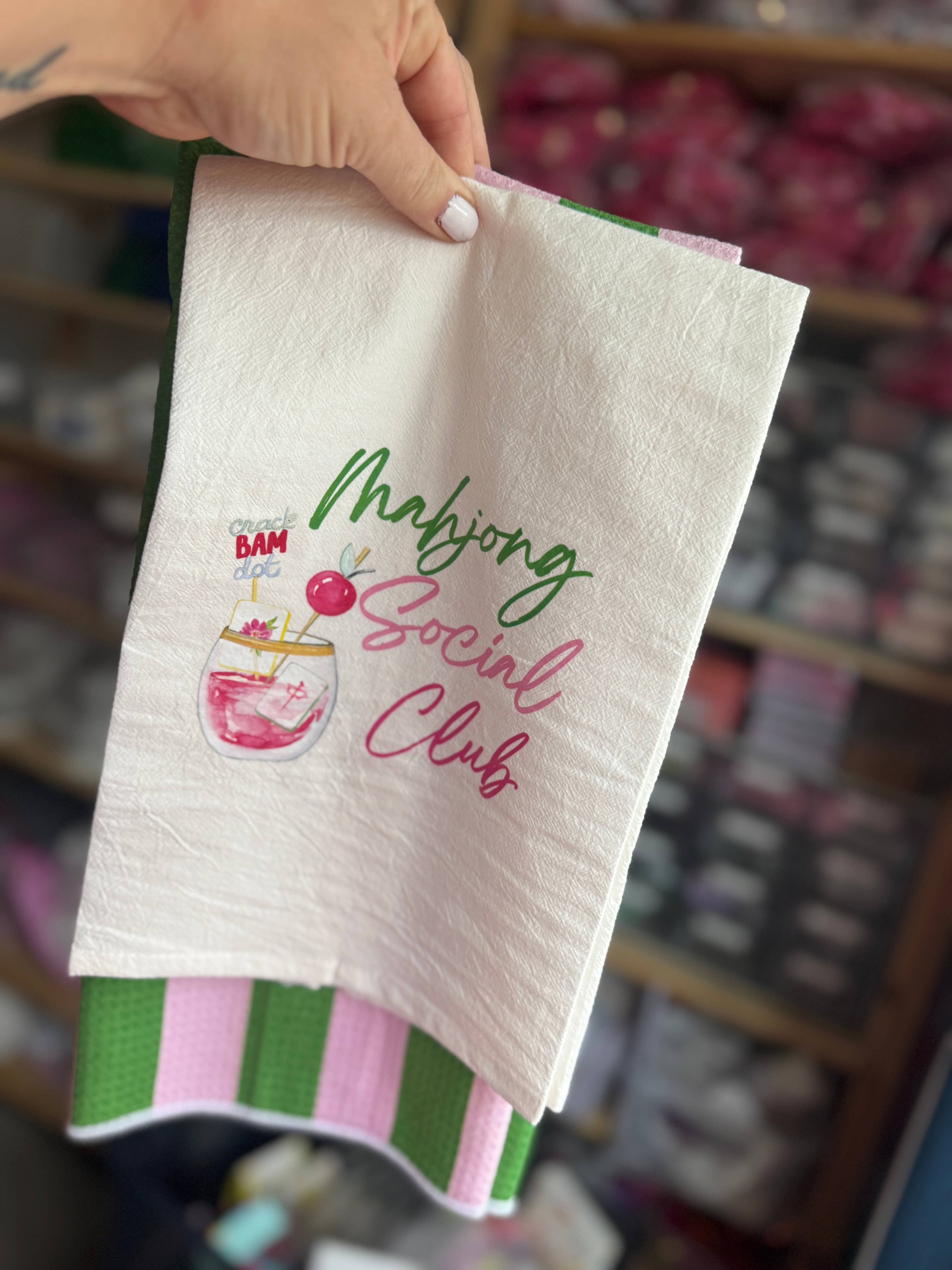 Mahjong Social Club towel