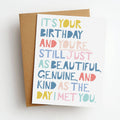 Genuine Beautiful Birthday Greeting Card