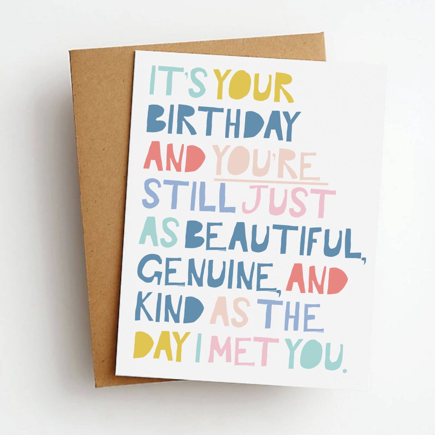 Genuine Beautiful Birthday Greeting Card