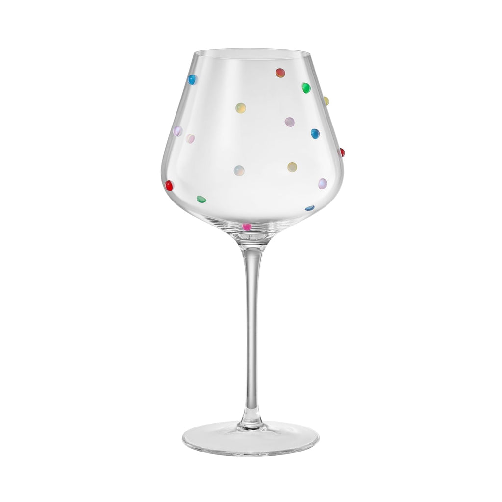 Confetti Stemmed Wine Glass