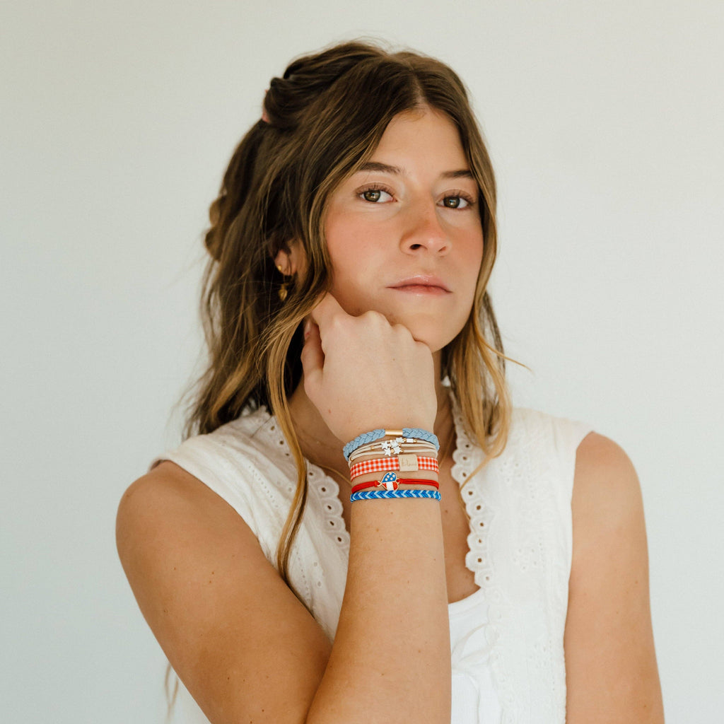 "Free" Patriotic Hair Tie Bracelets-K'lani hair tie bracelets