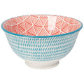 Blue Red Dash Bowl 3.5 inch