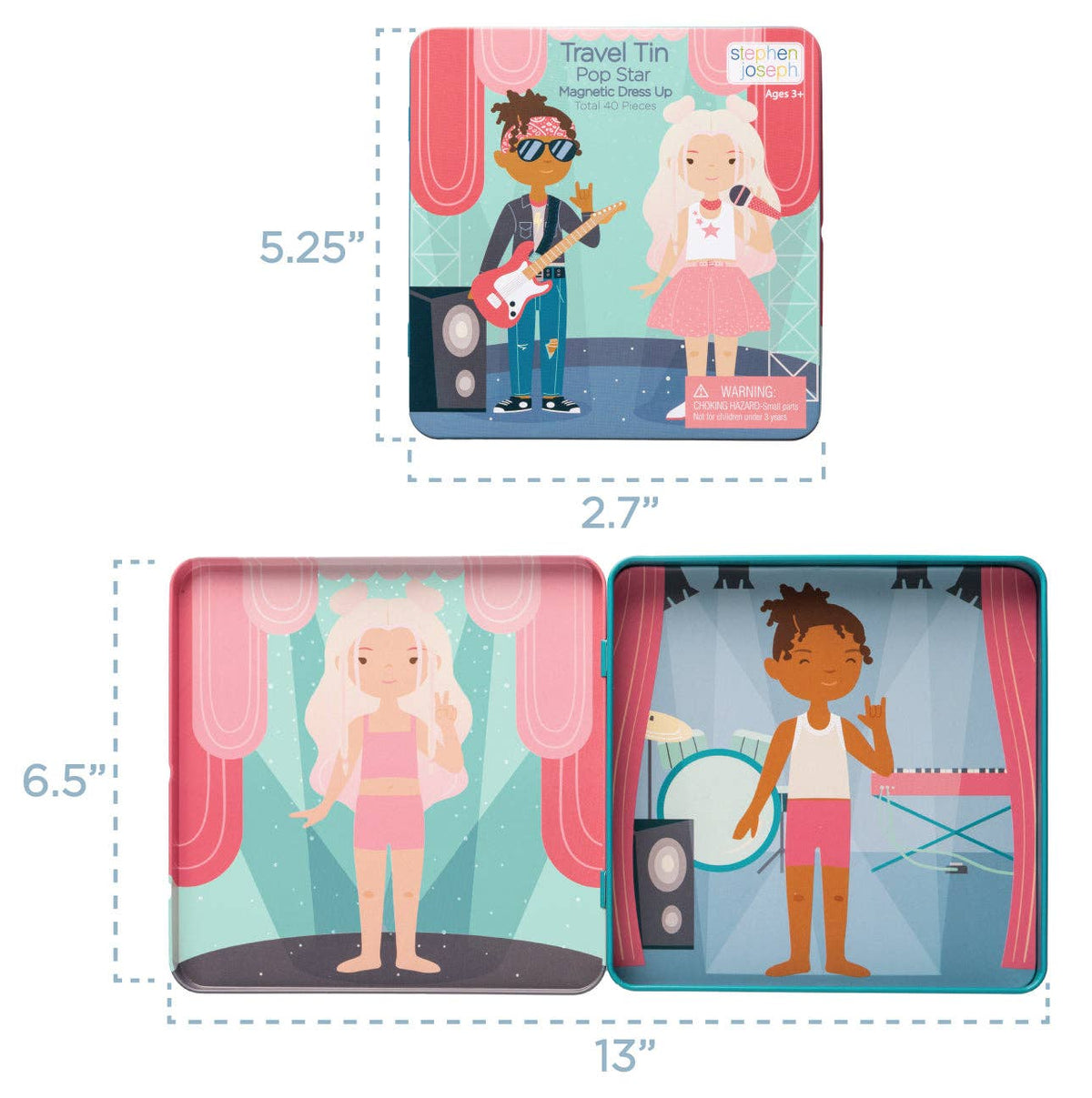 Travel Tin Magnetic Dress Up- 3 Designs