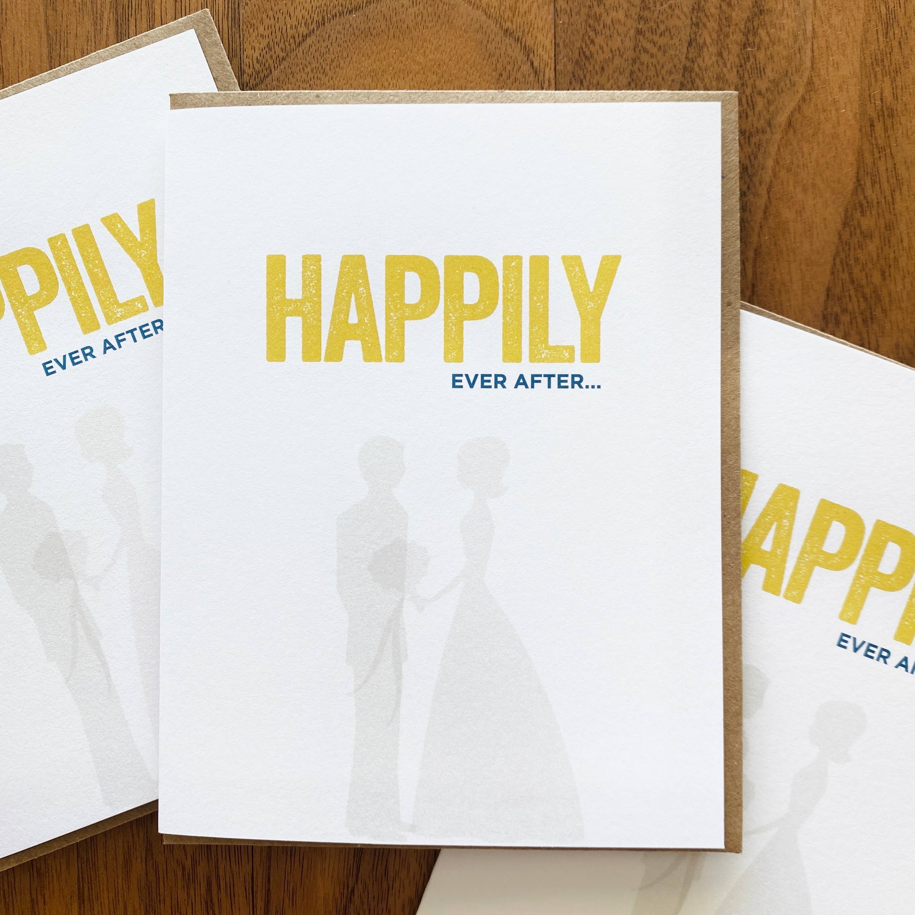Happily Ever After Wedding Greeting Card