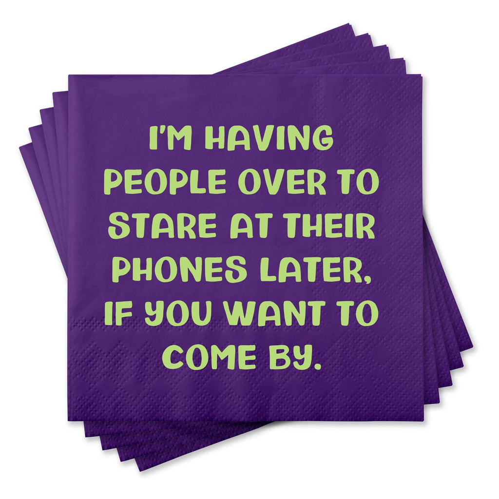 Having People Over...Funny Napkins