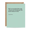 Backs Go Out Funny Birthday Card