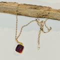 Lumen Opal Slice Necklace