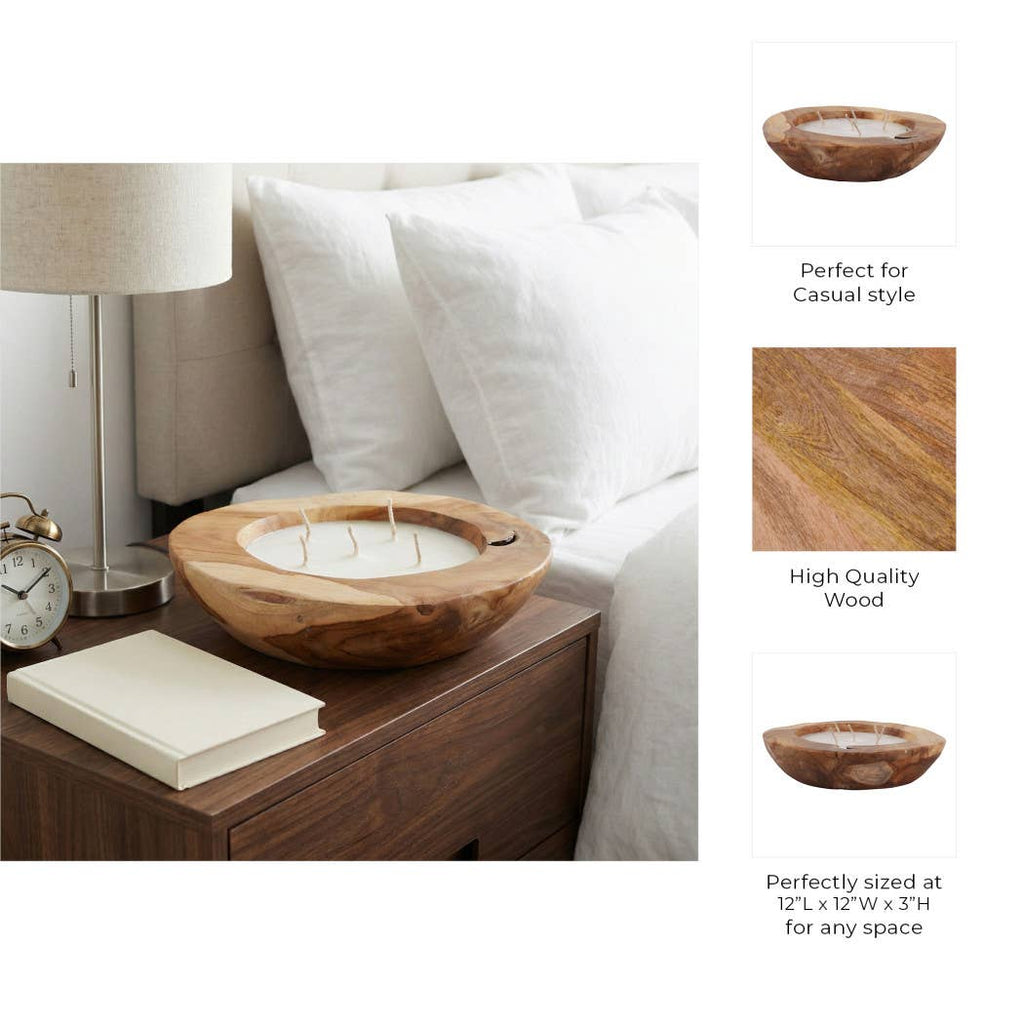 Brown Teakwood, 35 Oz - Vanilla Scented Candle