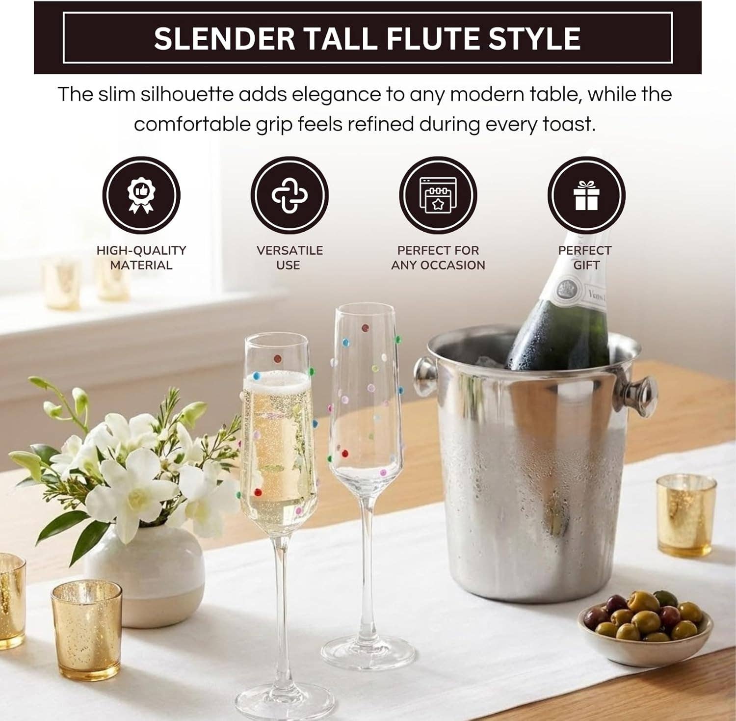 Confetti Champagne Flute