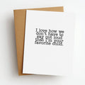 Favorite Child Funny Everyday Greeting Card