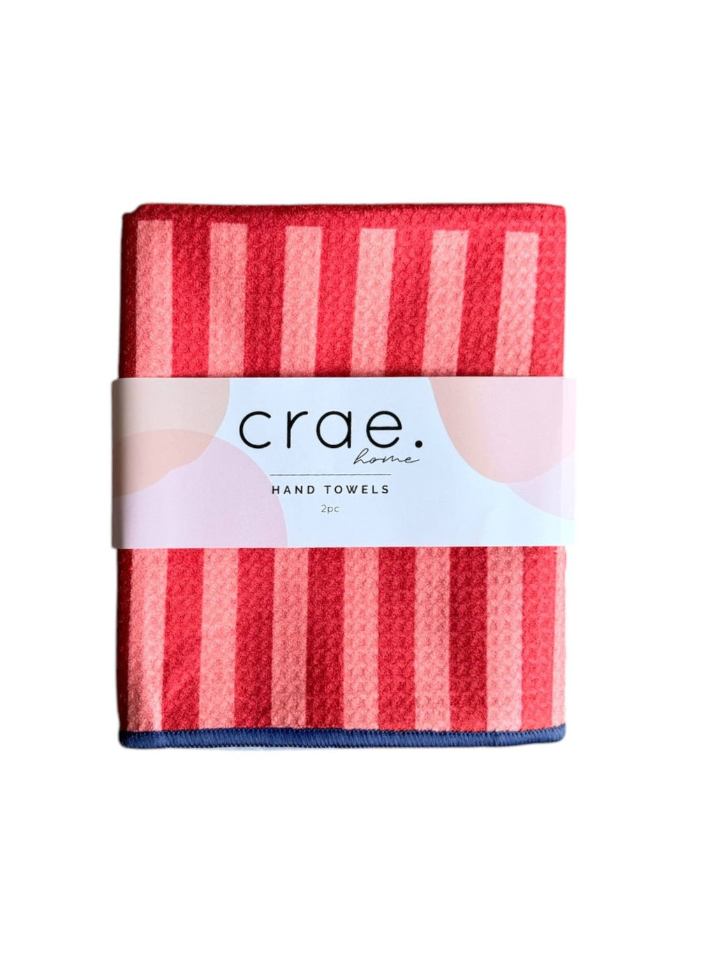Stars/Stripes On Stripes: 2 Double Sided-Hand Towels - Crae.Home -