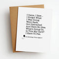 I Came I Saw I Forgot Funny Birthday Greeting Card