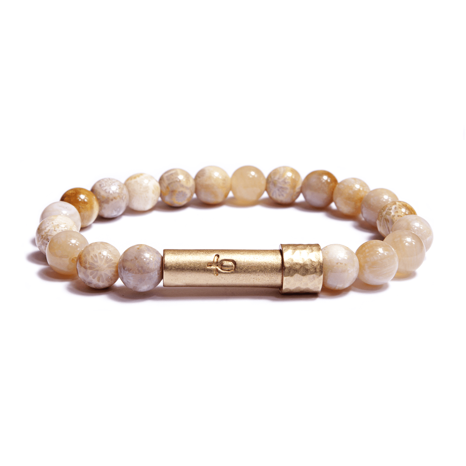 Polished Coral Jade Intention Bracelet - Wishbeads