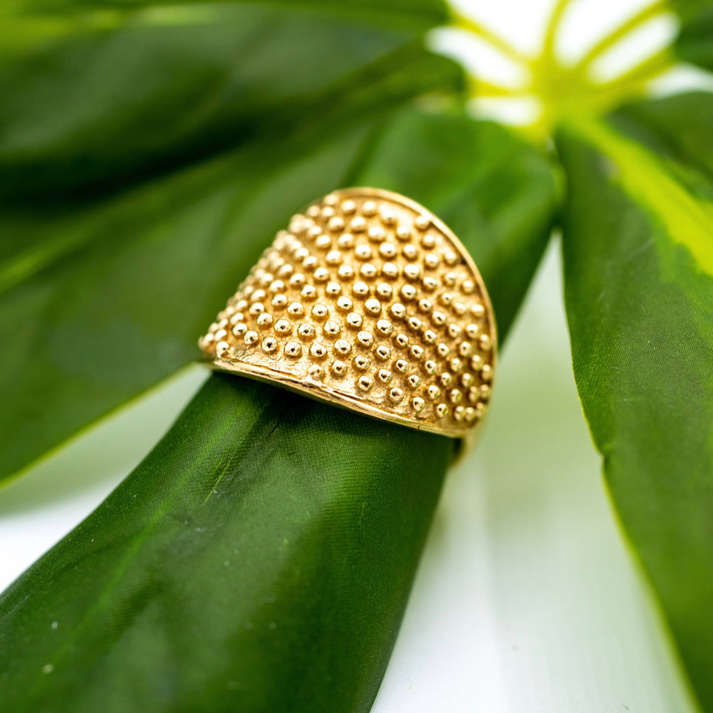 Baizaar - Brass Speckle Ring