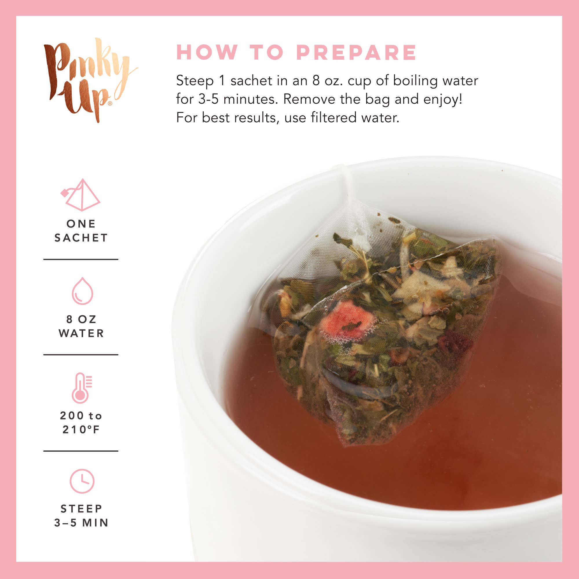 Strawberry Mint Herbal Tea  15 Sachets
