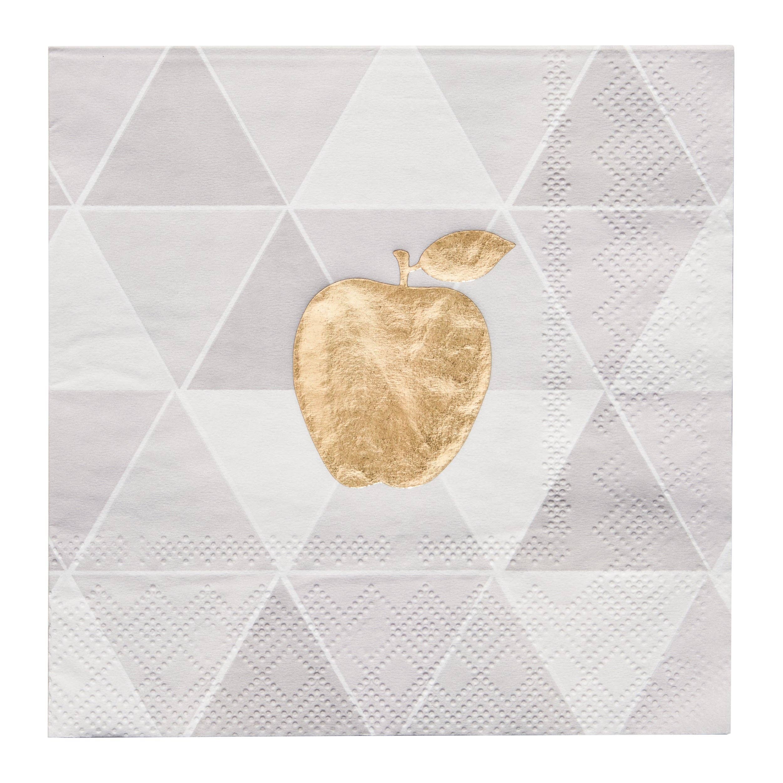 Golden Apple Paper Cocktail Napkin
