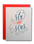 Mr. & Mrs. Script Wedding Card