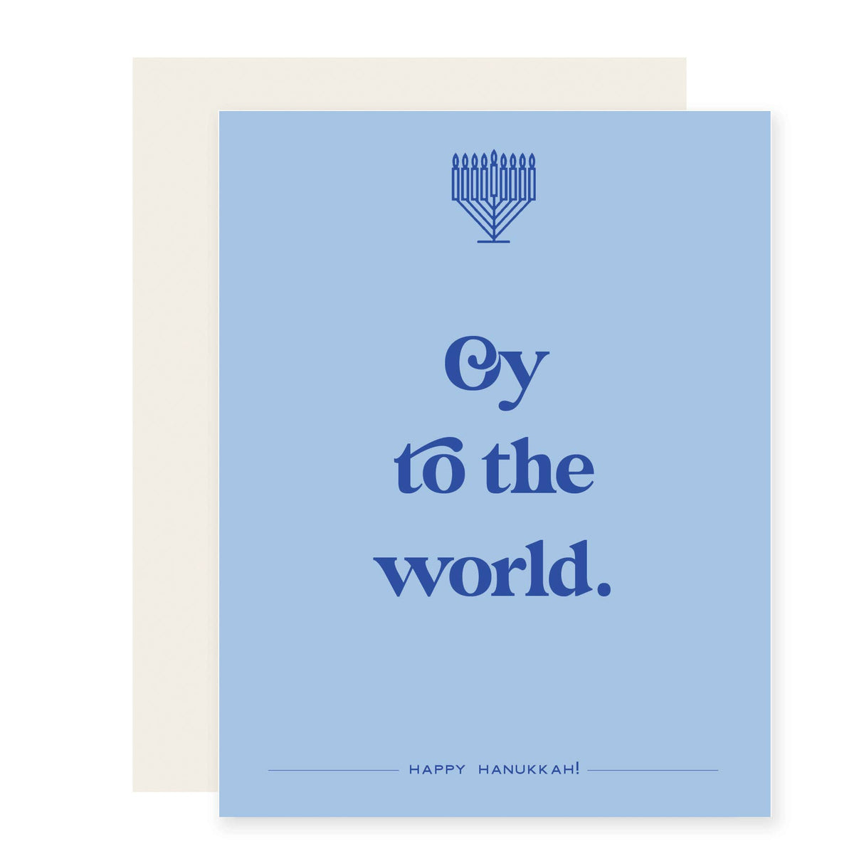 Oy to the World Hanukkah Holiday Card