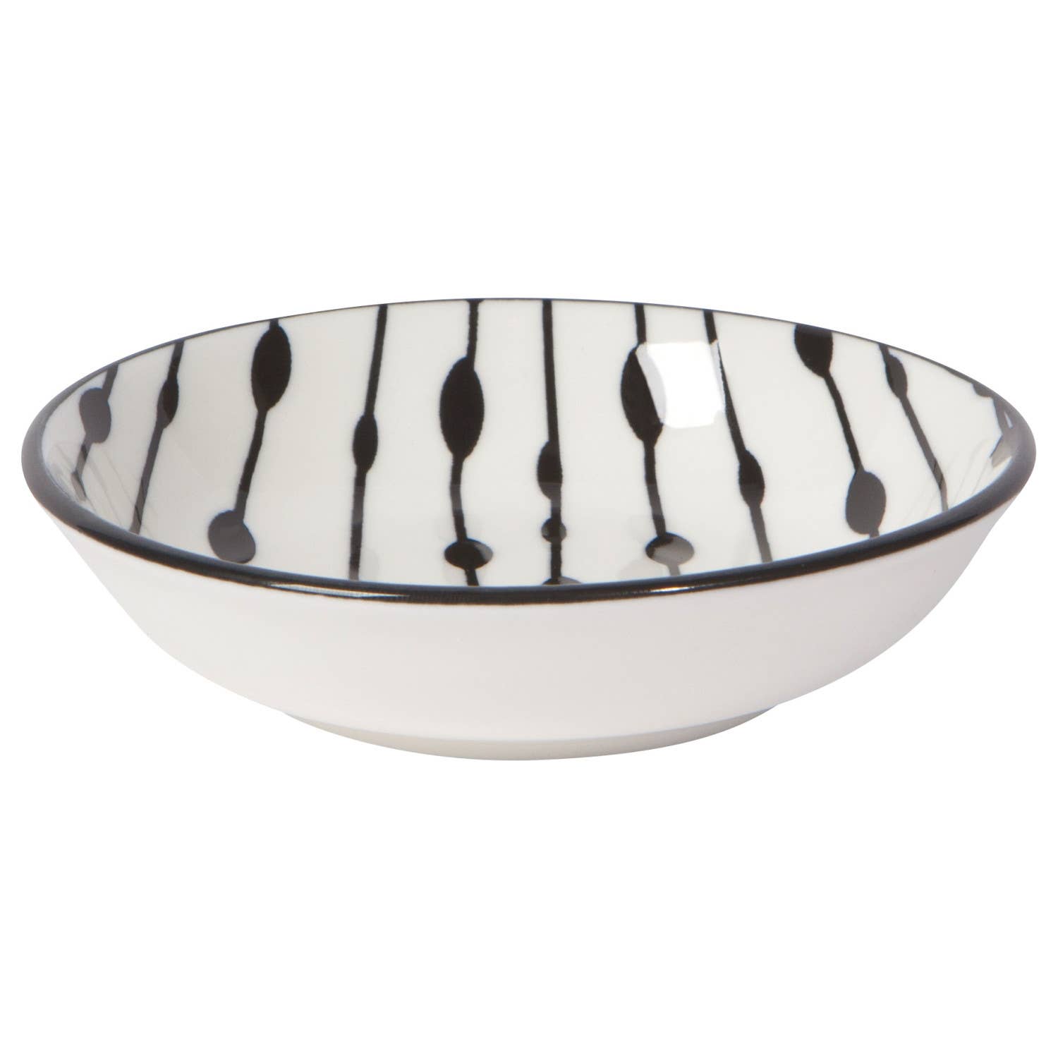 Bits and Dots Black and White Pinch Bowls