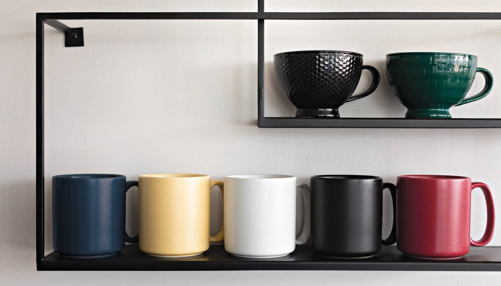 Black Latte Mug 14 oz