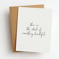 Start of Something Beautiful Wedding Greeting Card