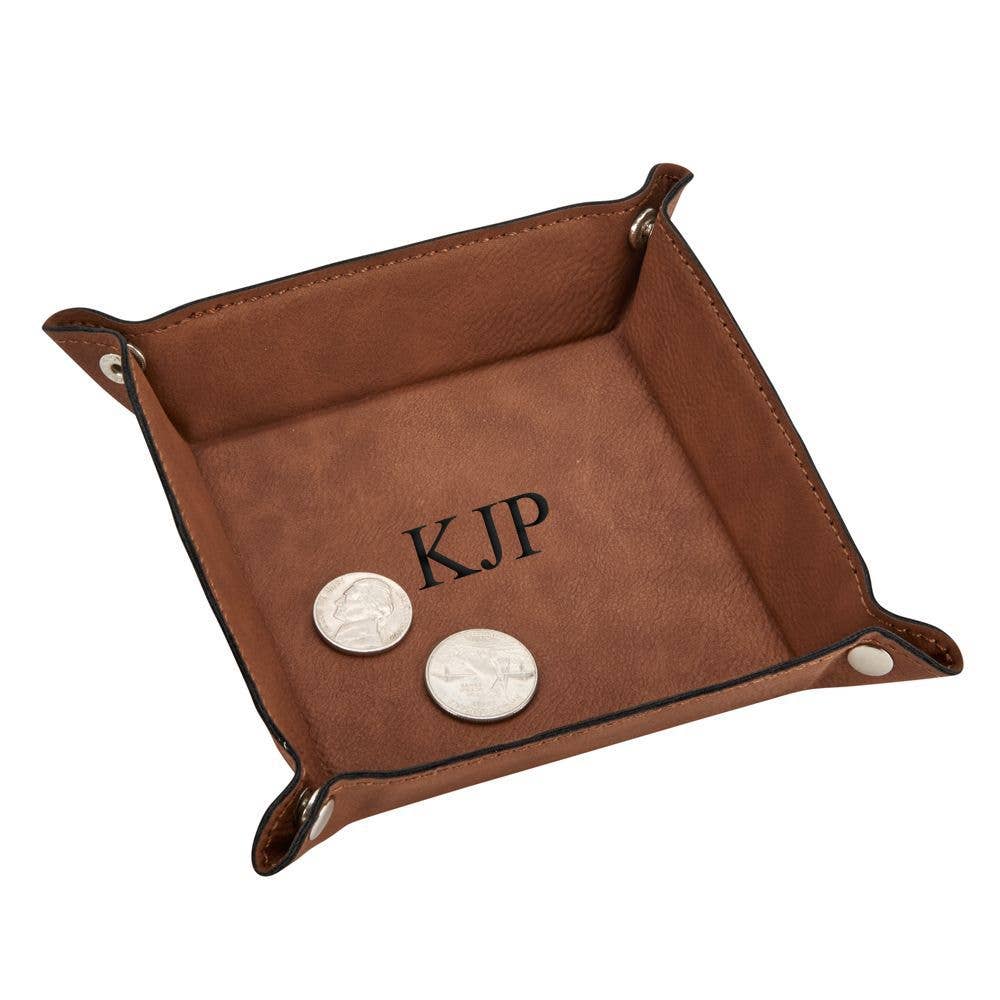 Snap Tray, Caramel 5" -Gift for Him | Valet Tray