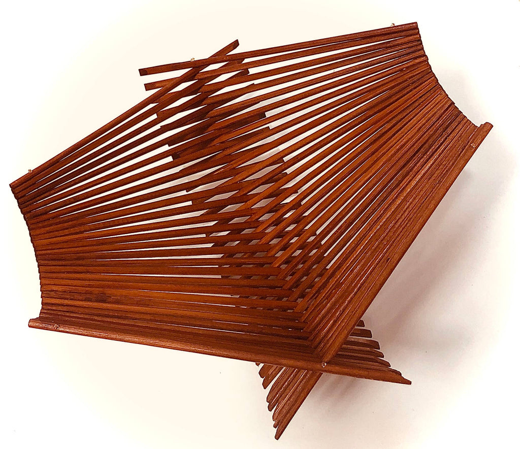 Chopstick Folding Basket: Dark Tea Stained