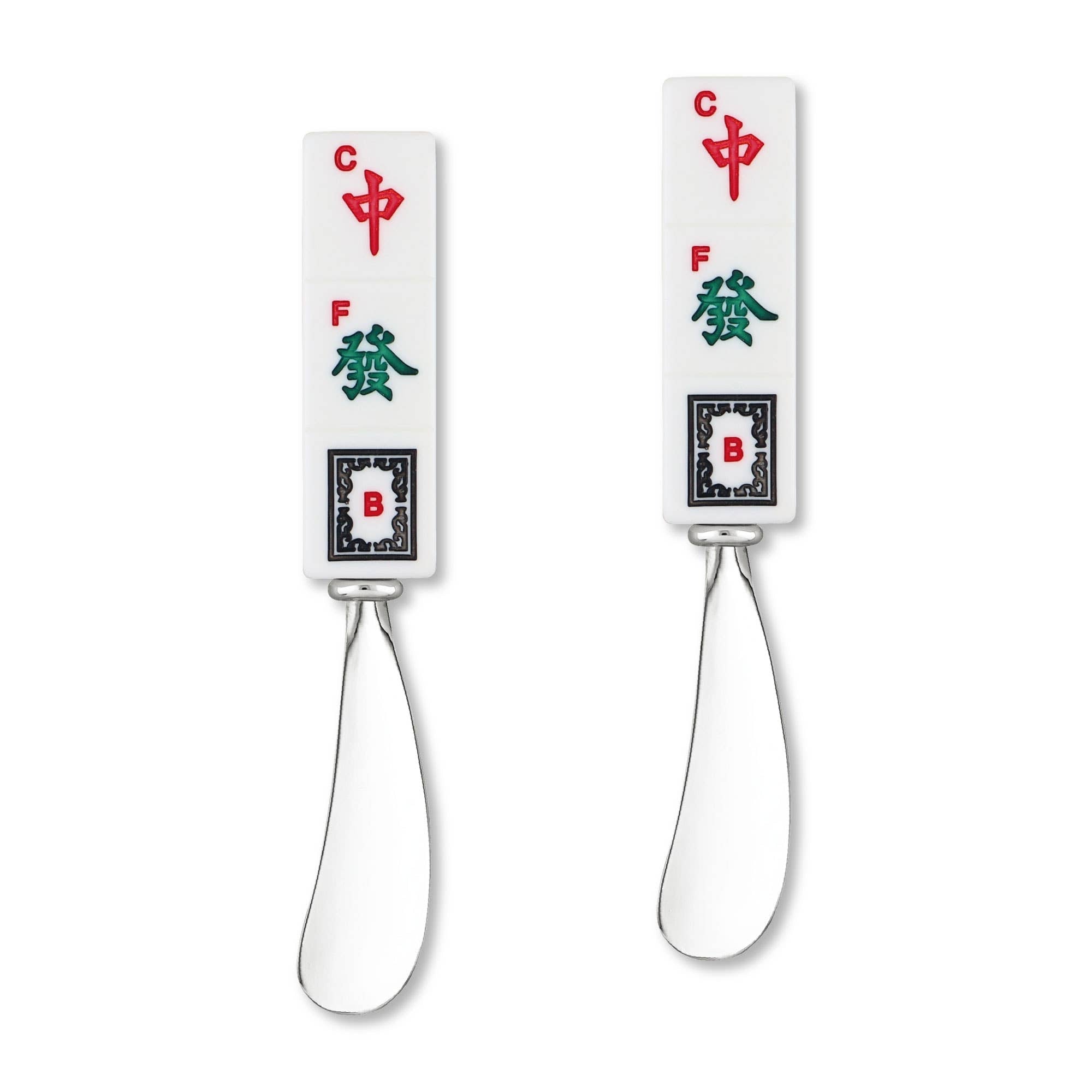 Honor Suits 2-Piece Mahjong Honor Suits Zinc Cheese Spreader