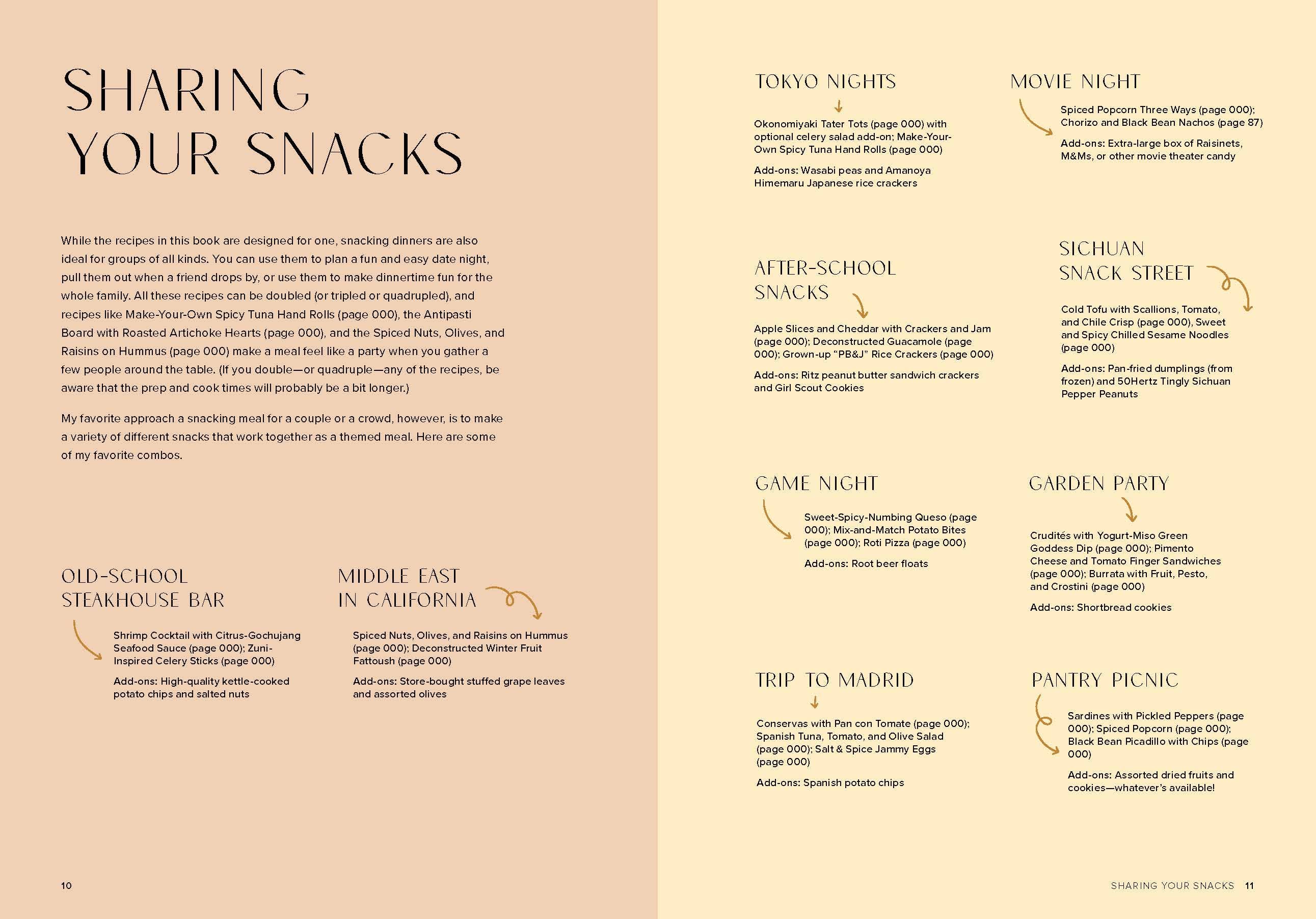 "Snacking Dinners" - Chronicle Books