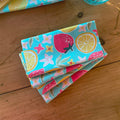 "Strawberries and Lemon" (pattern) - Cloth Napkins -
