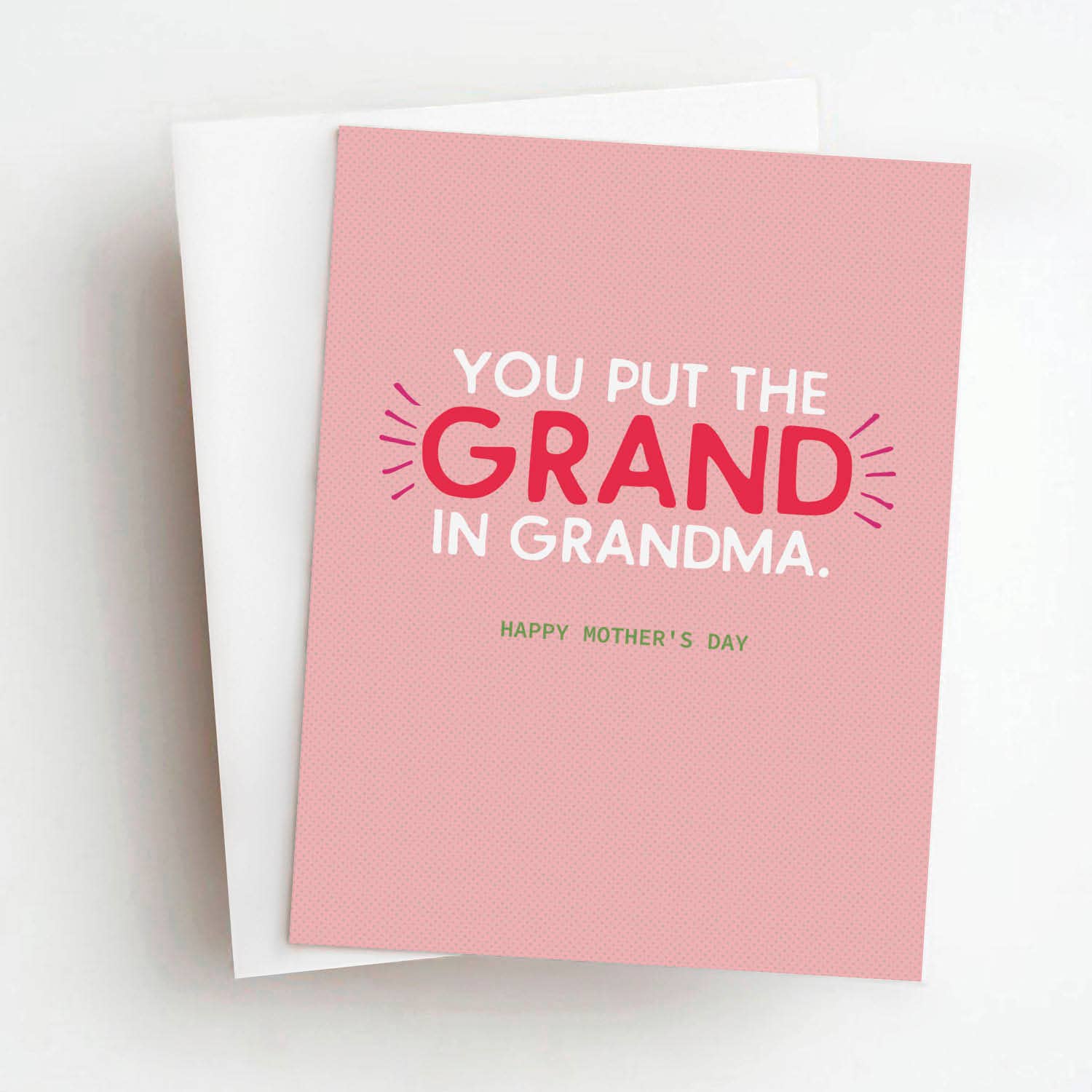 Grand in Grandma Mother's Day Greeting Card