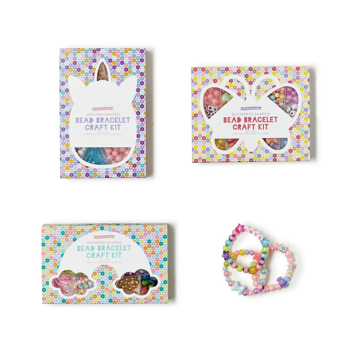 Bracelet Beads Craft Kit- 3 Designs