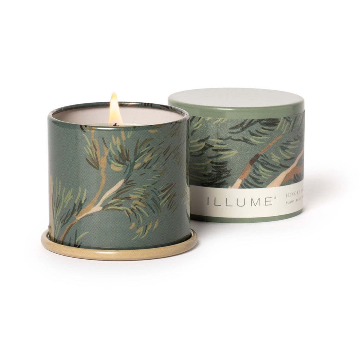 Hinoki Sage Demi Vanity Tin Illume Candle
