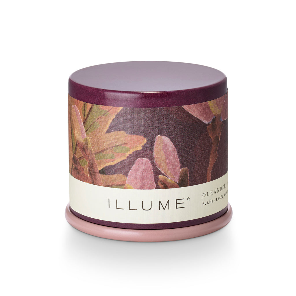Oleander Oak Demi Vanity Tin Illume Candle